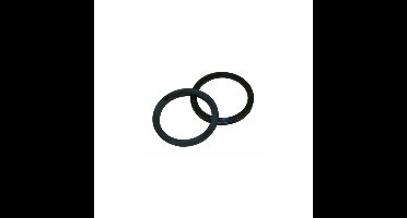 Nylon ring 18mm plat zwart