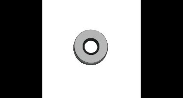 Rozet rond verdekt aluminium F1