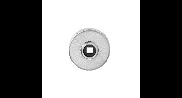 Rozetten kunststof verdekt met nokken ø53x10mm met 2-weg veerconstructie rvs