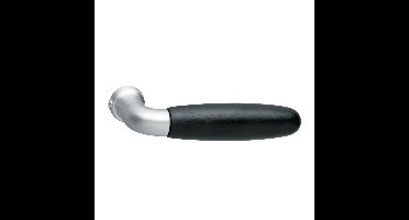 Deurkruk Tessa chroom mat/zwart hout