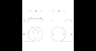 SKG3 veiligheid-rozet rond bu/profielcilindergat bi/blind RVS