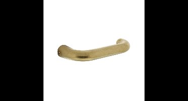 Deurkruk Rond messing getrommeld