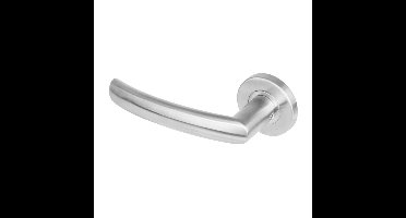 Gatdeel links 1278 Blok op rond rozet staal met 7mm nok RVS