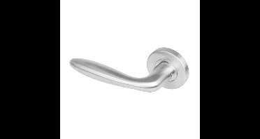 Gatdeel links 1281 Jupiter op rond rozet staal met 7mm nok RVS