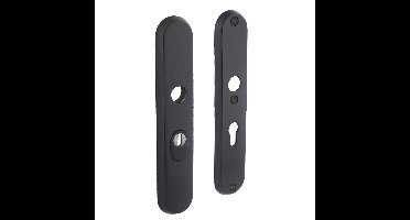 SKG3 -veiligheid-schilden doorgaand profielcilindergat 55mm met kerntrek beveiliging zwart/rvs