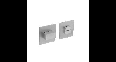 WC-sluiting 7mm staal verdekt met magneet en nokken vierkant 55x55x3mm rvs