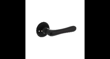 Gatdeel Trento met rozet ø50x5mm zwart