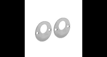 Rondcilinderrozetten ø50x2mm rvs