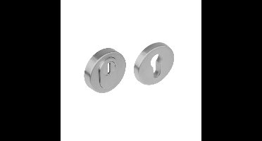 SKG3 veiligheidsrozetten rond verdekt basic ø54x12mmprofielcilindergat met kerntrekbeveiliging rvs