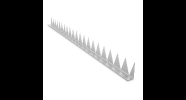 SecuMax Anti-klimstrip, staal verzinkt, haaks, lengte 100 cm (2 st) L 1000 H 60 mm D 2 mm sendzimir