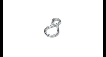 Gesloten S-haak 2,0mm 32x17mm MV