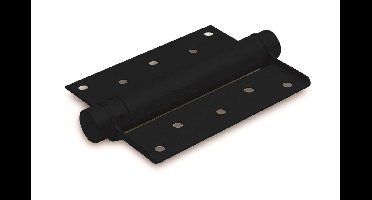 Bommerscharnier enkel 29/075mm zwart gelakt