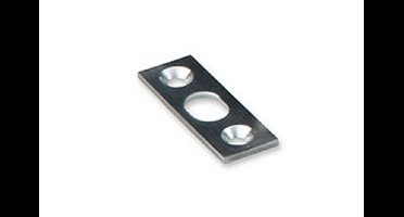 Sluitplaat tbv bascule kantsch. 15/17mm RVS