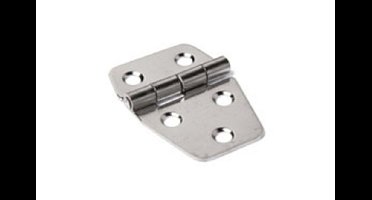Klepscharnier 40x42x1.5mm vaste pen RVS
