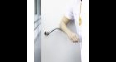 Krukgarn FLORENCE PF KL4 paar op rnd rozet ¢54mm, rvs mat