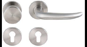 Knop/krukgarn FABIO DIN-L/R PF KL4 rvs mat PC