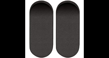 Blindrozet (afdek) ovaal zwart