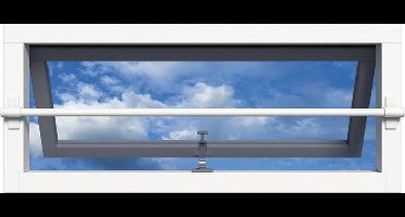 SecuBar wit Twist staal op de dag, L99 cm