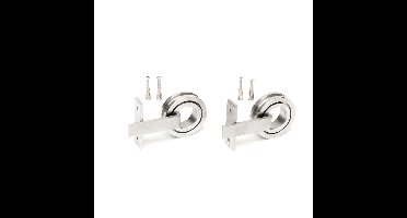 Hangrolset (2x) 'Isa' rvs incl.bevest.mat.