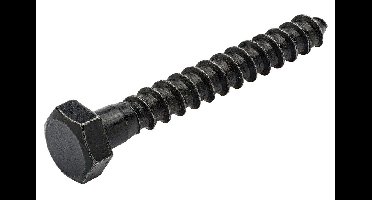 Blackline houtdraadbout HCP zwart 6x40mm (5st)