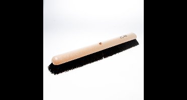 Zaalveger zwart zacht 60cm