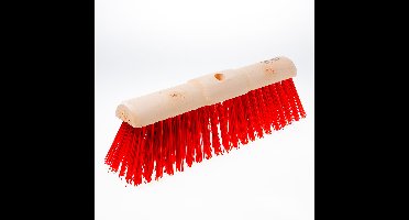 Gemeentebezem rood pvc 45cm