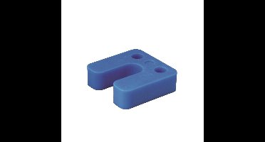 Drukplaat met sleuf blauw 20 70x70 KS