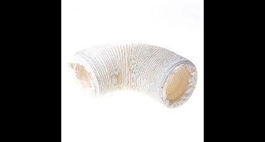 Plastic flexibele slang 102mm wit