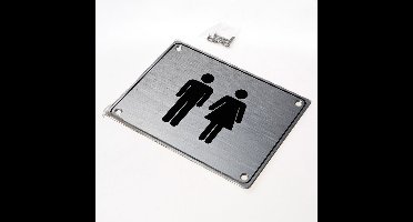 *Pictogram rvs 170x130 toiletgroep