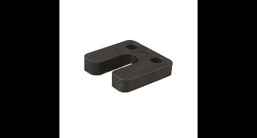 Hogedrukplaat met sleuf 10 70x70 ABS