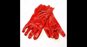 Handschoen ocean pvc rood 35cm 10