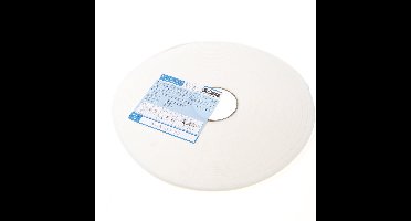 Spatieband z/folie wit 4x9