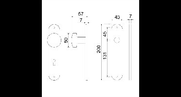 Ami knopschild ovaal f1 blind
