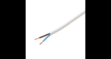 Rondsnoer vmvl wit ICC 2x0.75