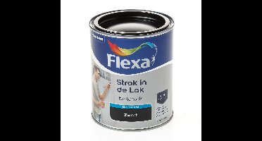 Flexa zijdeglans zwart 750ml