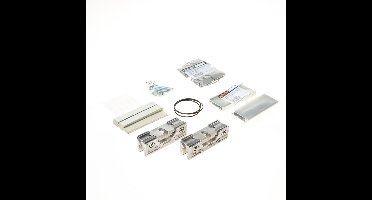 Set glasklemplaten zilverkleur EV1 30mm