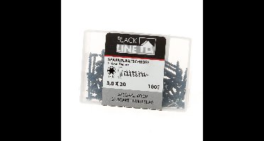 Spaanpl.schr.zwart ck tx10 3.0X20(100)