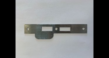 4tecx Sluitplaat RVS tbv veiligheidsslot 119/17T steekmaat pc 55mm sluitplaat vierk. draairichting 1 recht