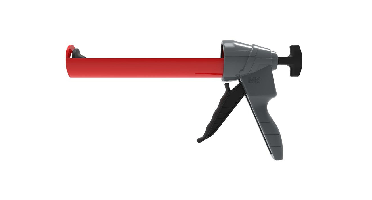 Kitpistool metaal rood 310ml hk40.