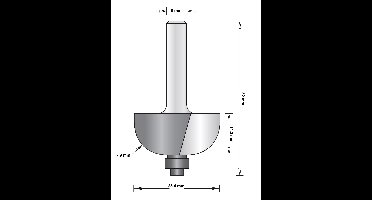 8 MM HOLPROFIELFREES MET ONDERLAGER 25.4X52X7
