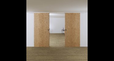 Xperta set 6m rail - Wit - Plafond opbouw - Dubbele deur - inbouw auto fix - Set Eindkappen