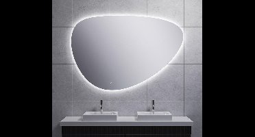 Spiegel Wiesbaden Uovo Organisch Dimbaar LED Verlichting Condensvrij 120 cm