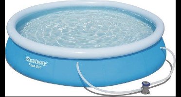 Bestway Fast Set met Filterpomp Rond 366cm x 76cm - Opblaas zwembad