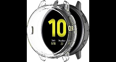Shop4 - Samsung Galaxy Watch Active2 44mm Case - Siliconen Transparant