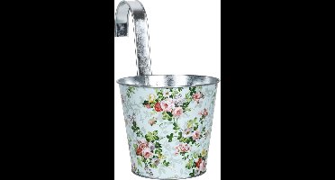 Esschert Design Bloempot Roos Met Haak 15,9 X 14,2 cm Staal Lichtblauw