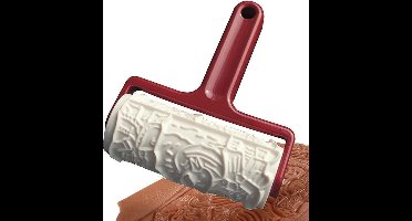 Westmark Speculaasroller, met 7 verschillende motieven, lengte: 17,2 cm, kunststof, Klausi, wit/rood, 32162270