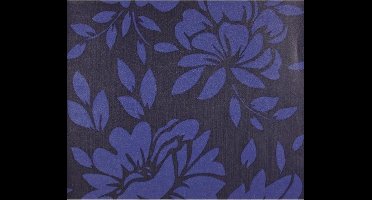 Dutch Wallcoverings - Diamonds & P. big flower blauw