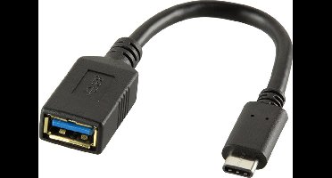 LogiLink USB 3.2 Gen 1 (USB 3.0) Adapter [1x USB-C stekker - 1x USB 3.2 Gen 1 bus A (USB 3.0)] CU0098 15.00 cm