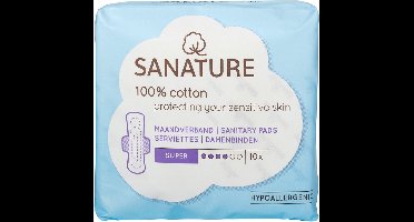 Sanature - Maandverband - Nacht - 10 stuks