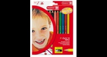 Bruynzeel kleurpotloden met puntenslijper - multi